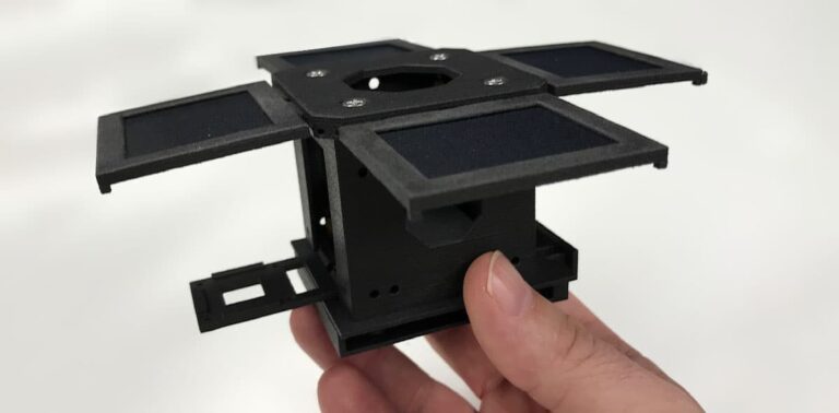 First assembly of the Windform Frame. Courtesy of Mini-Cubes